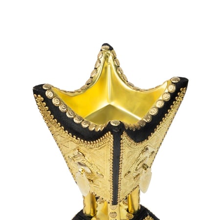 مبخرة حايلية متوسطة مطعمة بالنحاس