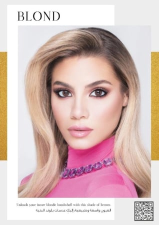عدسة وندر لوك لون BLOND بلوند WONDER LOOK