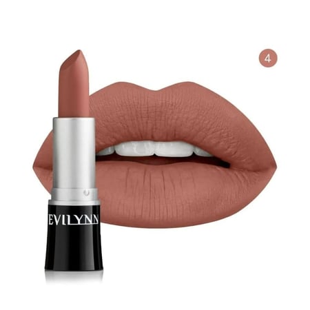 روج احمر شفاة مطفي ثابت كريمي من ايفيلين EVILYNN