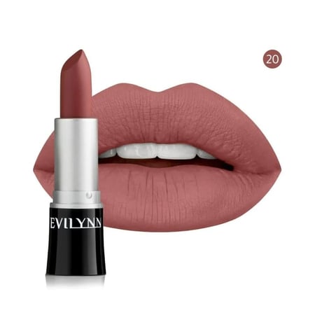 روج احمر شفاة مطفي ثابت كريمي من ايفيلين EVILYNN