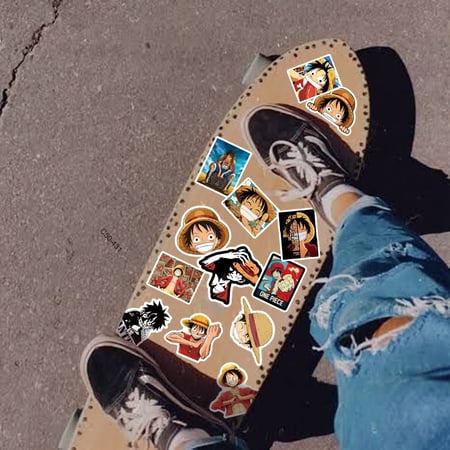 50Pcs anime One Piece Graffiti Stickers