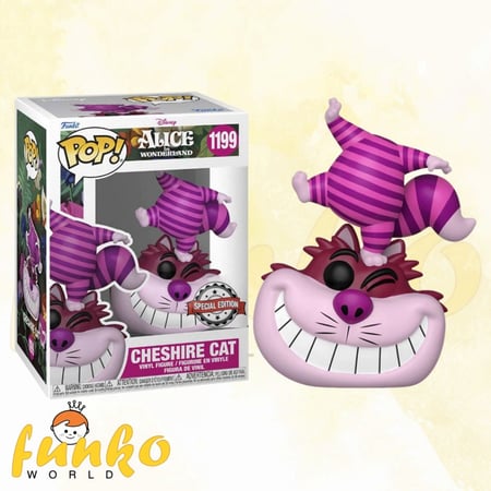 Pop! Disney: AiW- Cheshire Cat Standing on Head w/ (Exc)