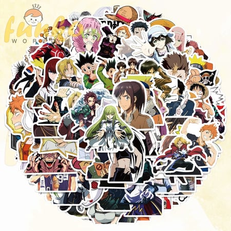 apan Anime Character Collection Graffiti Stickers- 100pcs