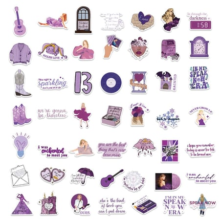 Taylor Swift Stickers - 50pc