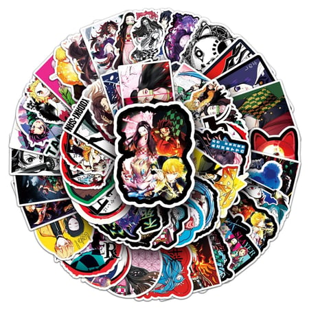Demon Slayer Anime Graffiti Stickers - 50pc