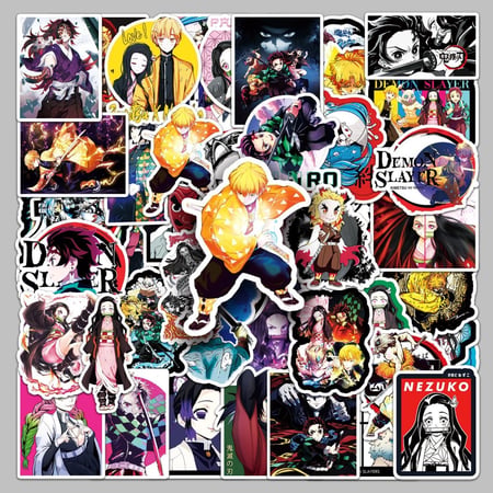 Demon Slayer Anime Graffiti Stickers - 50pc