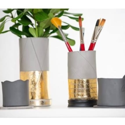 بيبو مجموعة مزيج التذهيب 37 مل + 3 أوراق ذهبية ذات تأثير عاكس و3 رقائق معدنية