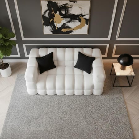 كنبة مقعدين مقاس 160 × 85 × 85 سم (عرض × عُمق × ارتفاع) - MS_ID_2PSF_00053
