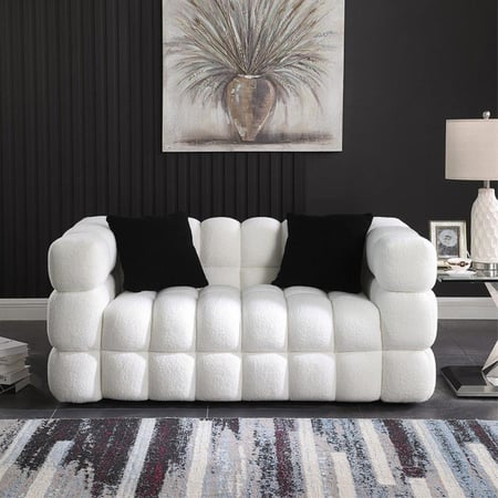 كنبة مقعدين مقاس 160 × 85 × 85 سم (عرض × عُمق × ارتفاع) - MS_ID_2PSF_00053