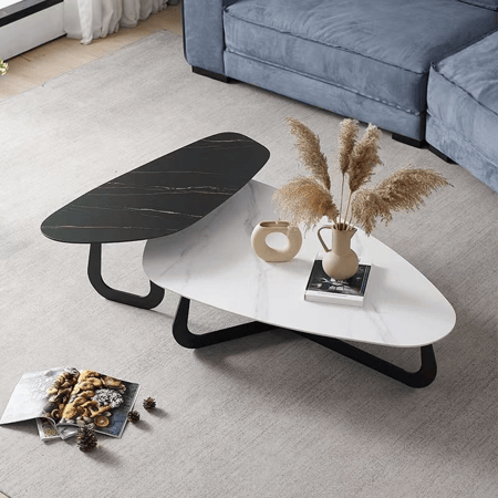 طاولة قهوة مزدوجة