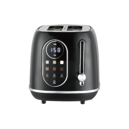 ريبون حماصة توست شريحتين 800 واط - شاشة ديجيتال LED - أسود - RE-5-087