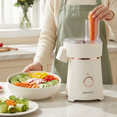 ريبون صانعة سلطة كهربائية 200 واط لتقطيع الخضار - RE-2-206