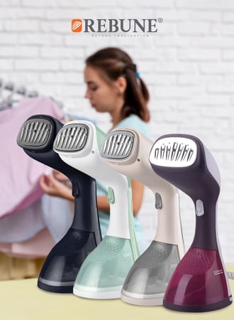 ريبون مكواة بخار يدوية للسفر - 1400 واط - 220 مل - RE-3-047