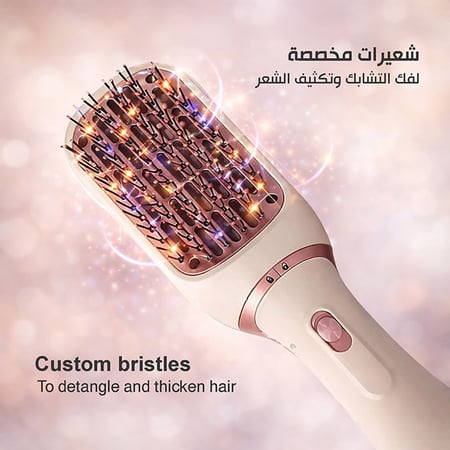 شعيرات مرنة لفك التشابك وتقليل تقصف الشعر