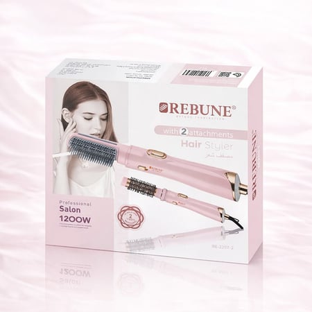 علبة مصفف الشعر ريبون مع الملحقات