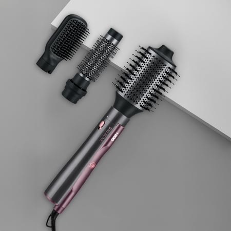 ريبون مصفف شعر 3 في 1 بشاشة رقمية و 3 ملحقات - 1200 واط - أسود - RE-2210