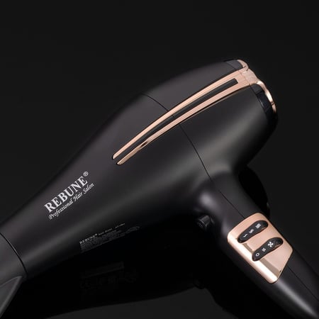 ريبون استشوار هوائي ومجعد شعر 2200 واط - أسود - RE-2079
