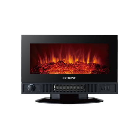 ريبون دفاية ديكور بشاشة LED وريموت تحكم - 1800 واط - أسود - RE-7-056