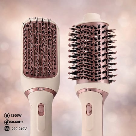 فرشاة بيضاوية ومربعة لتنعيم وتكثيف الشعر