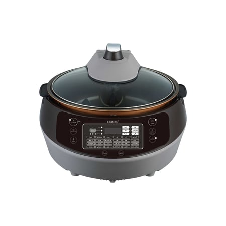 ريبون قلاية وقدر متعدد الوظائف 24 برنامج 5 لتر - 1600 واط - أسود - RE-11-004