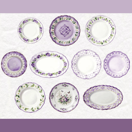 10 ورقات حجم كبير ملصقات ملاحظات بطابع خزفي بعدة ألوان