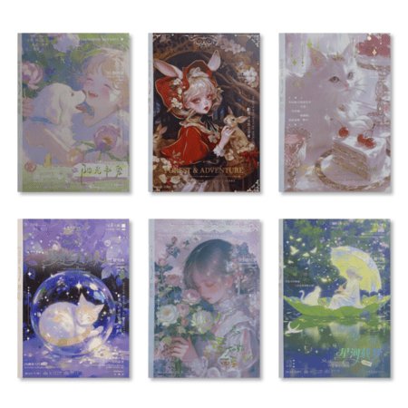 دفتر ملاحظات B5 بعدة ألوان بطابع قصص خيالية