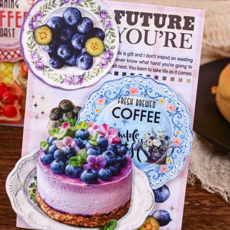 10 ورقات حجم كبير ملصقات ملاحظات بطابع خزفي بعدة ألوان