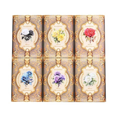 30 ورقة / حزمة أوراق حرفية زخرفية بطابع زهور فينتاج