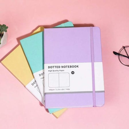 دفتر ملاحظات منقط لتدوين الملاحظات واليوميات A5