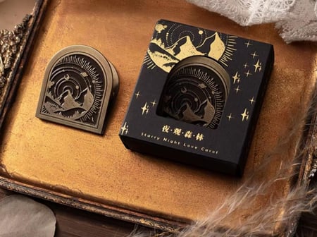 مشبك ورق نحاسي أسود