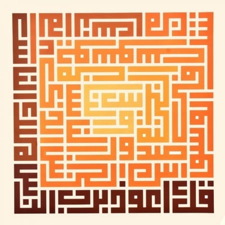 لوحة سورة الناس (متدرجة الالوان)