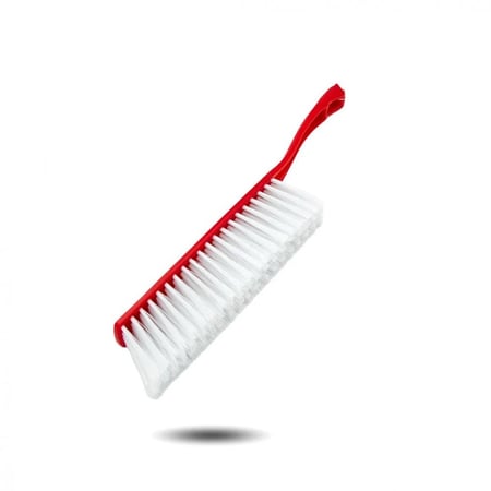 مكنسة بلاستيك احمر بيد