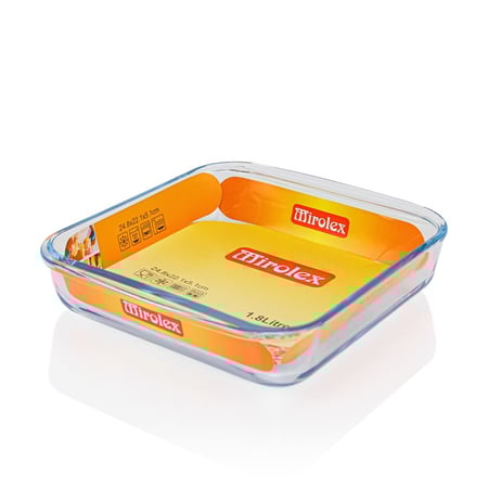 صواني فرن مربع 1.8 لتر برتقالي