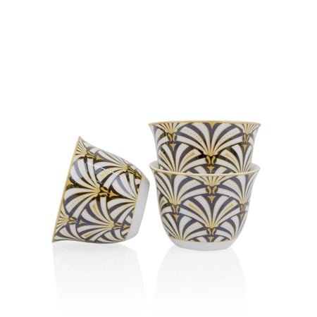 فناجين قهوة عربي منقوش 12ح بعلبة