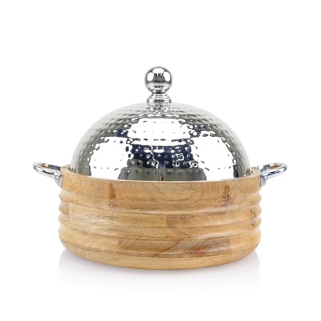 حافظات سلطانة 4 لتر كروم خشبي