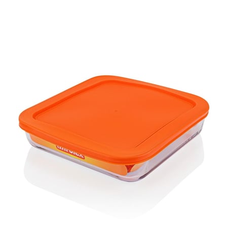 صواني فرن مربع 1.8 لتر برتقالي