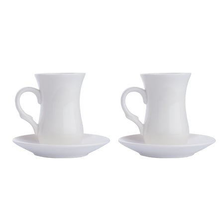 فنجان شاي سيراميك مع صحن 2 حبة