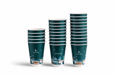 أكواب رمضان - 25 كوب بالغطاء