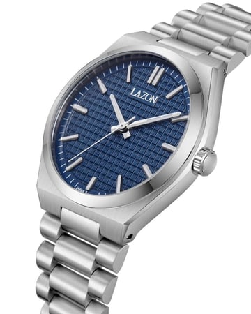 ساعة رجالية من الستيل بميناء كحلي - Midnight Blue