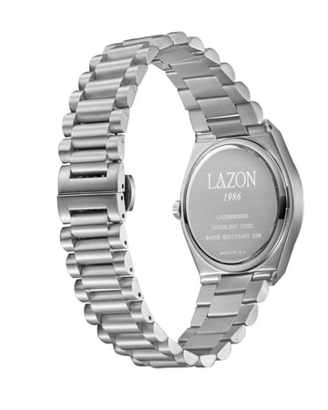 ساعة رجالية من الستيل بميناء رصاصي  -  Storm Grey