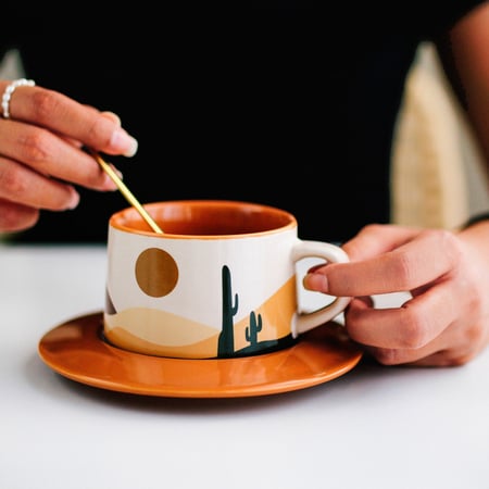 كوب لاتيه قهوة كوفي سيراميك أكواب قهوة مختصة معدات القهوة coffee cup