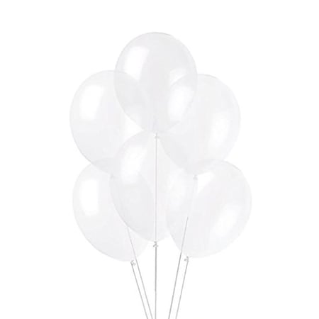 10 حبات بالونات شفاف