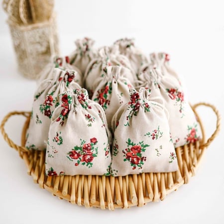 توزيعات خيش أكياس عيدية للكبار عيديات عيد الفطر متجر هدايا الرياض جدة