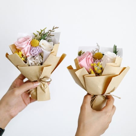 باقة ورد طبيعي Pink