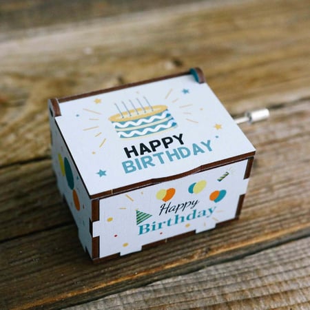 صندوق موسيقى تيفاني Happy Birthday