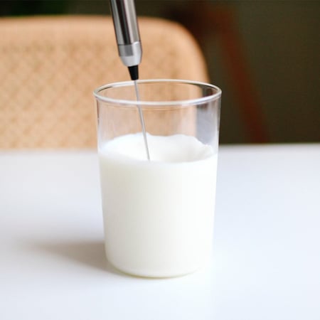 خفاقة حليب يدوية كهربائية طريقة عمل رغوة الحليب لاتيه آرت كابتشينو