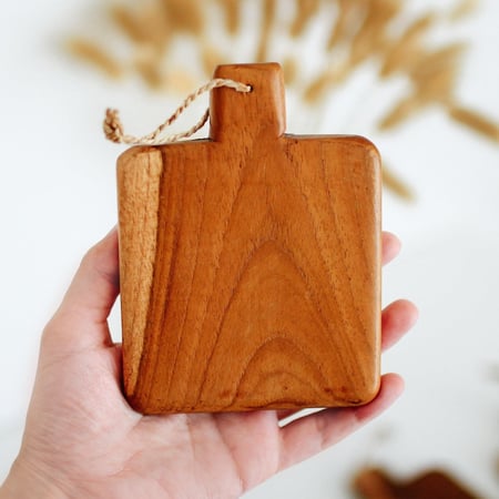 1 كوستر لوح خشب الأكاسيا