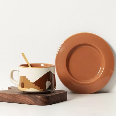 كوب لاتيه قهوة كوفي سيراميك أكواب قهوة مختصة معدات القهوة متجر هدايا