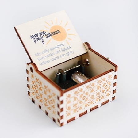 هدايا عيد ميلاد حب هدايا صندوق موسيقى You Are My Sunshine gifts idea