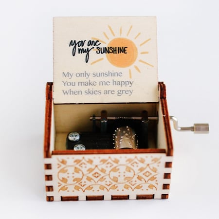 هدايا عيد ميلاد حب متجر هدايا صندوق موسيقى gifts You Are My Sunshine